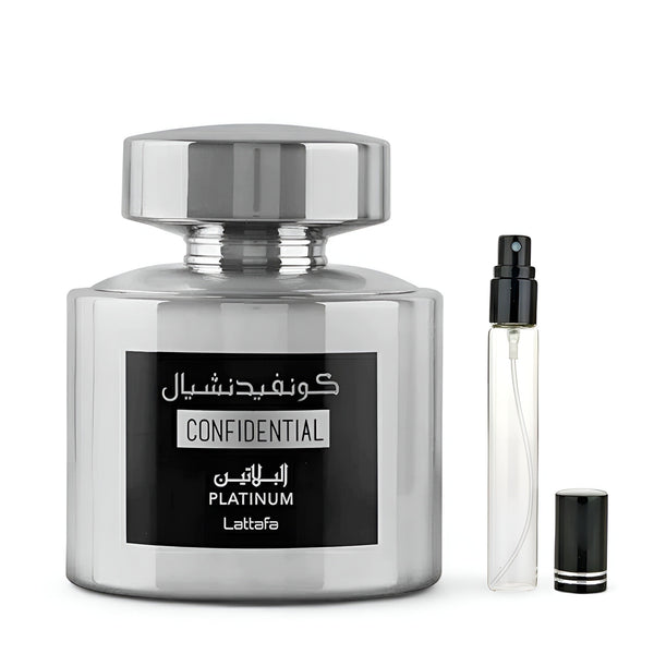 Lattafa Confidential Platinum EDP Decants