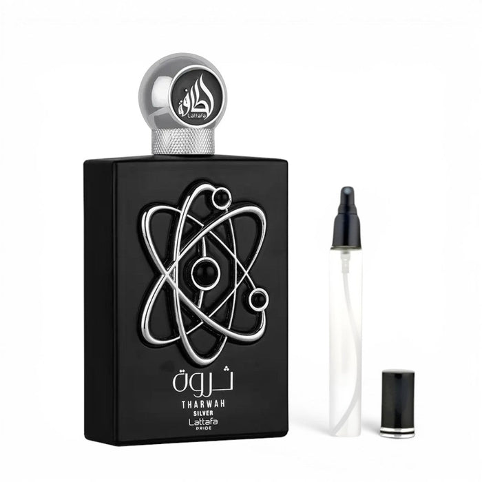 Lattafa Tharwah Silver for men EDP Decants